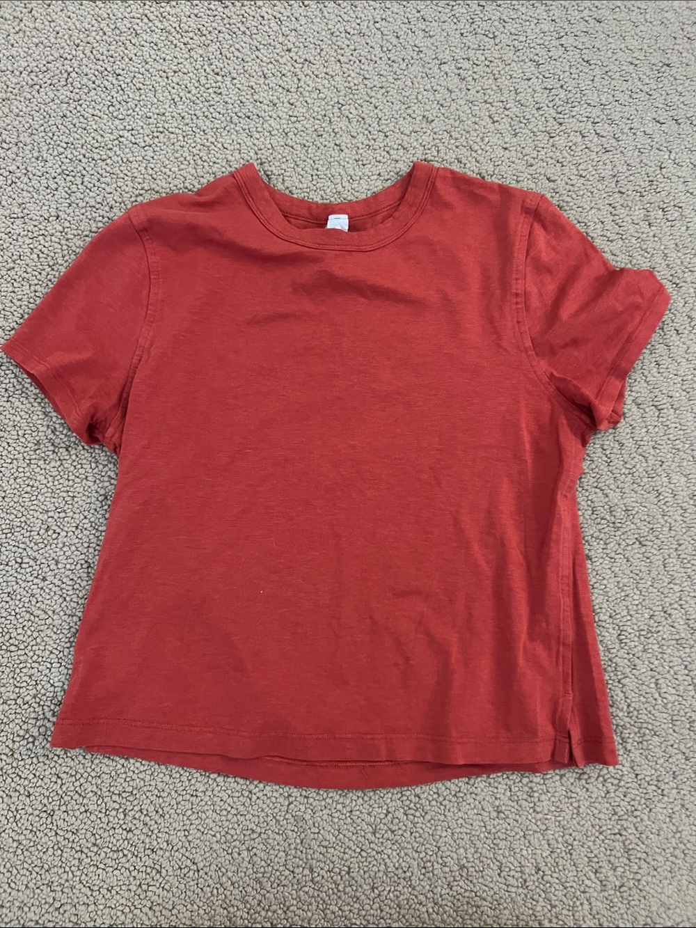 lululemon athletica Red Crop Tee